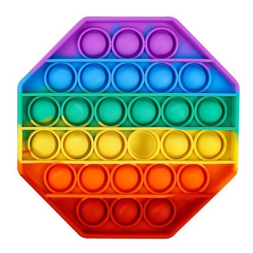 Imagem 1 de 1 de Pop It Fidget Toys Brinquedo Anti Stress Sensorial Colorido