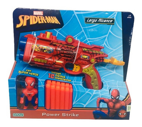Spiderman Pistola Lanza Dardos Con Figura Ar1 2423 Ellobo