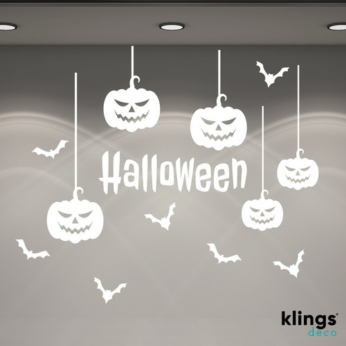 Imagen 5 de 10 de Vidrieras Plotter Vinilos Halloween Fantasmas Calabaza