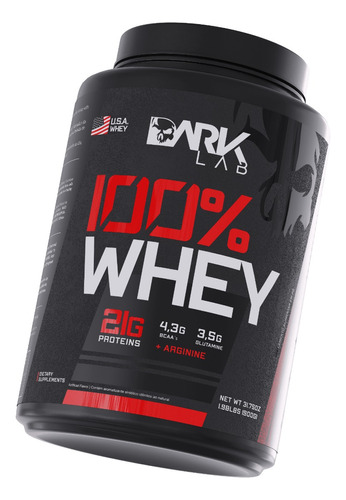 100% Whey Protein 900g Sabores - Dark Lab Sabor Baunilha