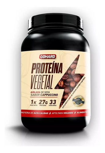Proteína Vegetal - Cappuccino - 33 Servicios - Gohard