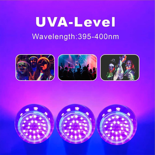 Bombilla Negra, Led De 12w A19 Uv Light 100 Watt Nivel Uva 2