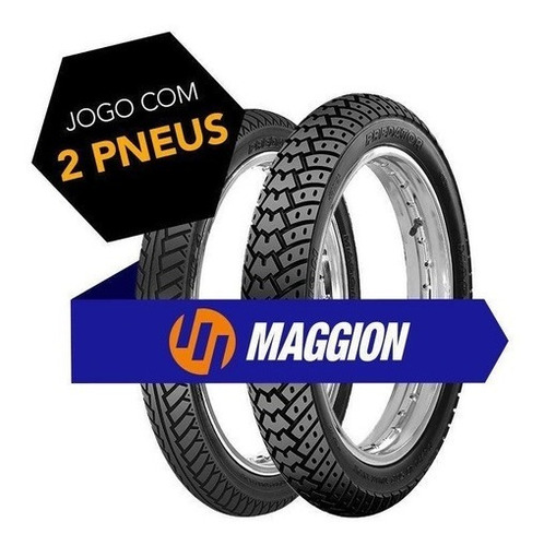 Pneu Par Casal 275/18 E 90/90-18 Predator Com Câmara Maggion