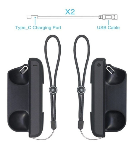 Imagen 2 de 6 de Base De Carga Mini Charging Grip Para Switch Joy-con Dobe