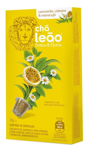 Chá Leão Combo Todos Sabores 70 Capsulas + Porta Capsulas