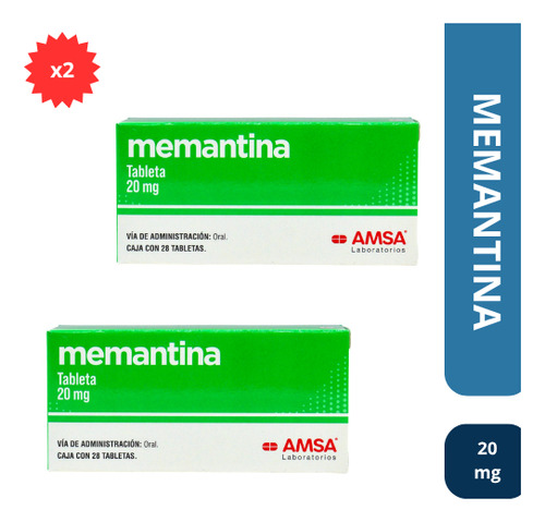 Memnatina 20mg , 28 Tabletas Amsa Laboratorios- 2 Pack
