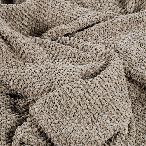 Manta Chenille 130 X 170 Cm Beige