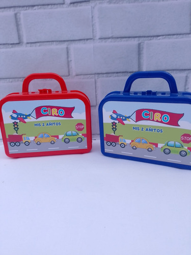 Valijas Souvenirs Autos X 10 Personaliza Todas Temáticas