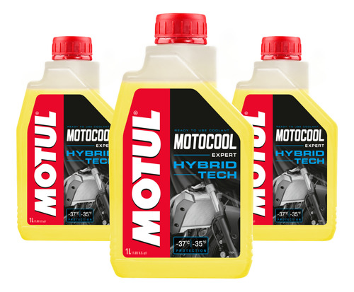 3 Litros Liquido Arrefecimento Moto Motul Motocool Expert