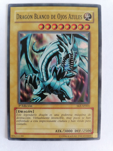 Yugioh! Blue-eyes White Dragon Ske-sp001 1rst