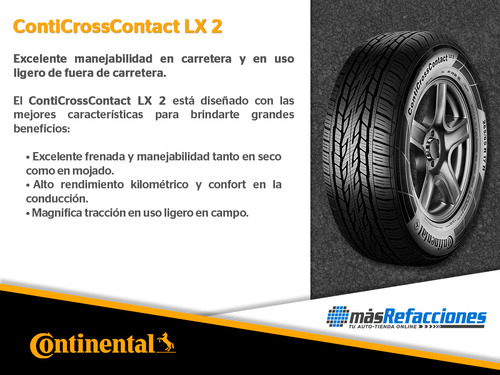 Llanta 215/60r17 96h Continental Conticrosscontact Lx 2