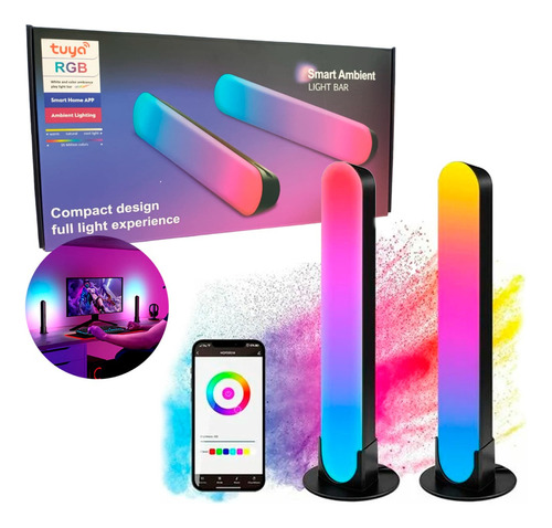 Barras Luces Colores App Control Efecto Luces Voz Tv Pc Usb Color de la luz Multicolor