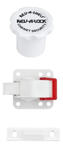 Rev-a-shelf Ral-101-1 Rev-a-lock Sistema De Seguridad 5 Pz Color Blanco