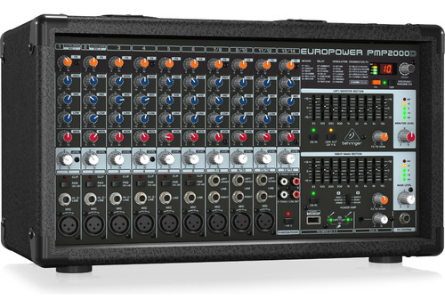 Consola Potenciada Behringer Europower Pmp2000d - 2000 Watts