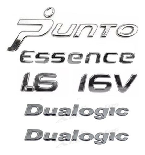 Kit Emblemas Punto Essence 1.6 16v C 2 Dualogic