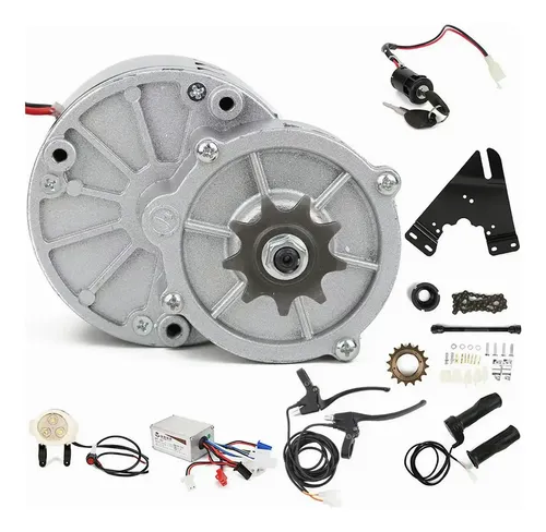 Kit De Conversión Para Bici Eléctrica: Motor Eléctrico De 250W Y Controlador De Velocidad 12V CC Kit De Conversión Para Bici Eléctrica: Motor Eléctrico De 250W Y Controlador De Velocidad 12V CC