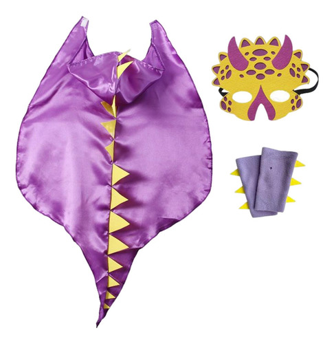 4 Disfraz De Dinosaurio Fantasía Capa Creativa Ropa,
