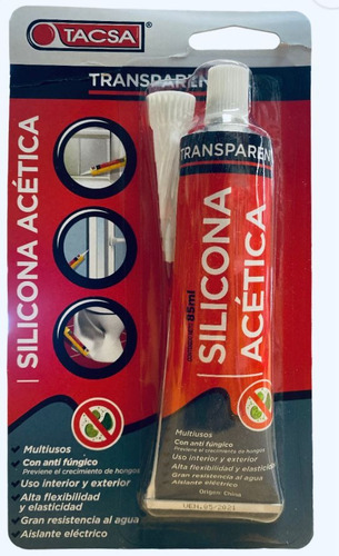 Silicona Tacsa Multiuso Anti Fúngico Pack X 6