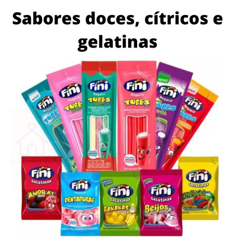 Kit 45 Pacotes De Bala Fini Sabores Sortidos 15g