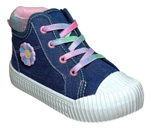 Tenis Para Niña Mezclilla Multicolor Bubble Gummers 12-17