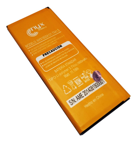 Bateria Pila Nyx Ego 3000mah Nyx Mobile Nyx1600a101.7x41.5