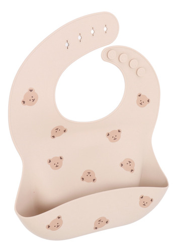 Babero De Silicona Ajustable Para Bebés, Impermeable, No Tóx