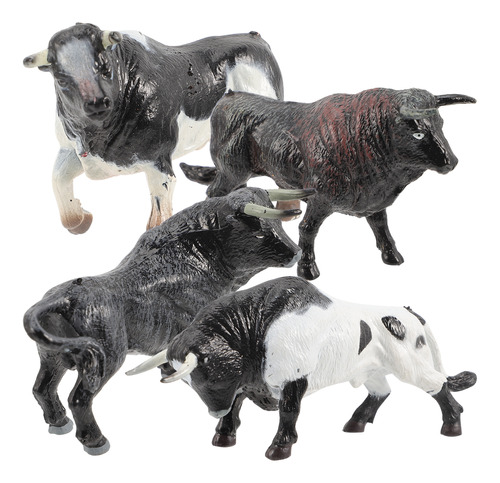 Minivaca Modelo Buffalo De Animals For Kids, 4 Unidades