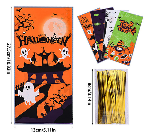 Bolsas De Caramelos De Halloween, Creativas, Portátiles, Par