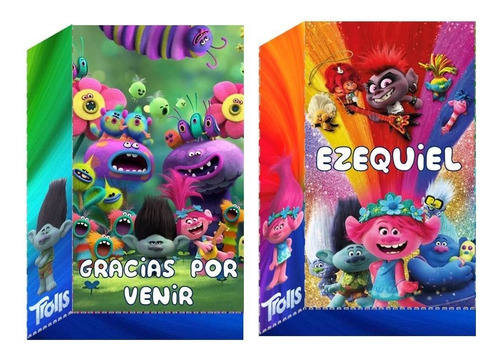 10 Bolsitas Golosineras Con Cierrabolsa  Trolls