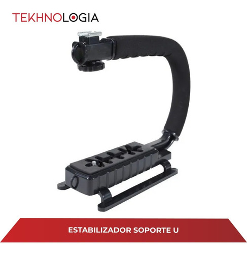 Imagen 6 de 10 de Estabilizador Soporte U P/ Camara Audio Video Celular + Acc