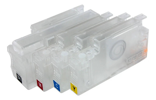 4 Cartuchos Rellenables Chip Resteable 954 Tinta 400 Ml Dy