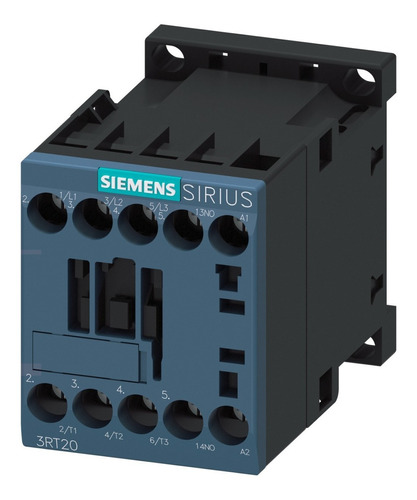 Contactor 9a 230v 4kw 3 Polos+1nc S00 3rt2016-1ap02 Siemens