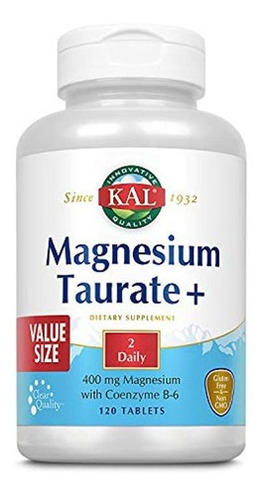 Kal Magnesium Taurate Plus 400 Mg Con Coenzima B6 | Altament