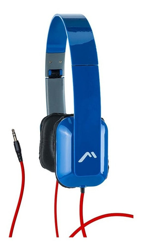 Audífonos Mitzu Alámbricos Mh-5028bl Azul Plegables End