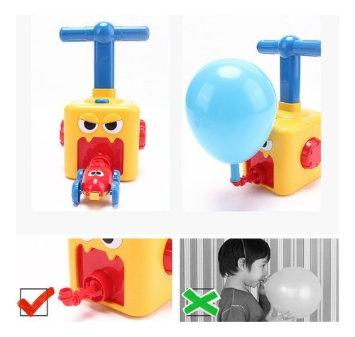 Imagen 4 de 10 de Juego De Coche De Juguete Power Balloon Car Inertia Pressure