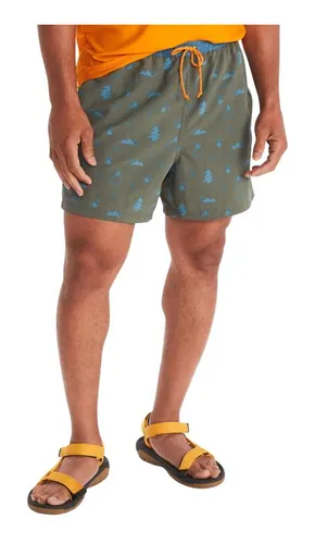 Short Trekking Hombre Marmot Juniper Springs Short 5 Verde