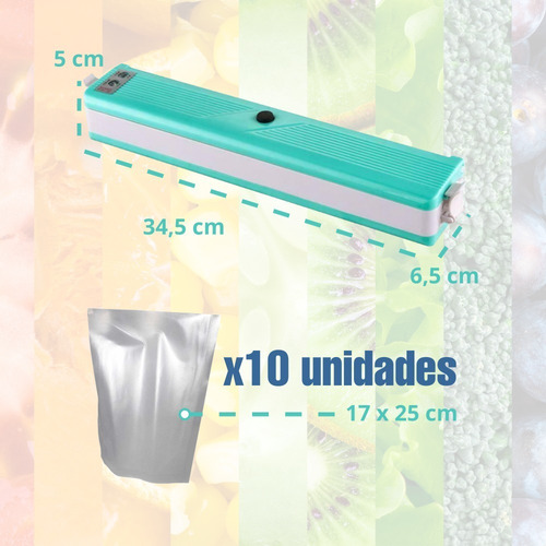 Imagen 5 de 10 de Selladora Al Vacio De Alimentos Electrica Portatil Tcweb