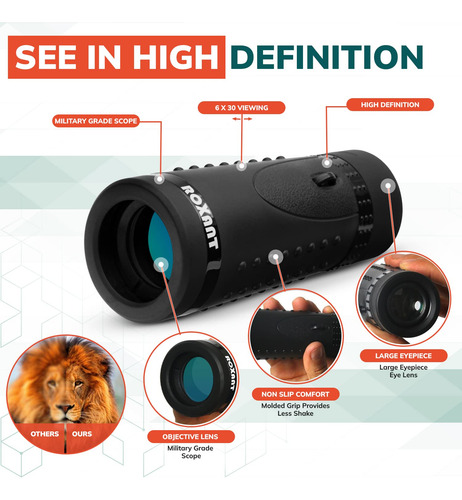 Authentic Roxant Grip Scope High Definition Wide View Monocu