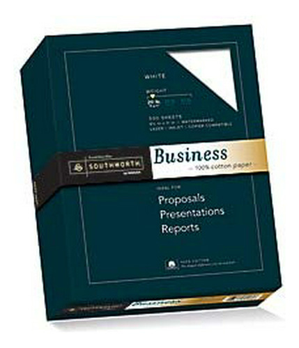 Southworth 100% Algodón Business Paper, 8,5 X 11  , 20 Lb - 