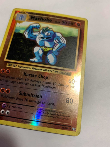 Carta Pokémon De Primera Edición Machoke (Usado)