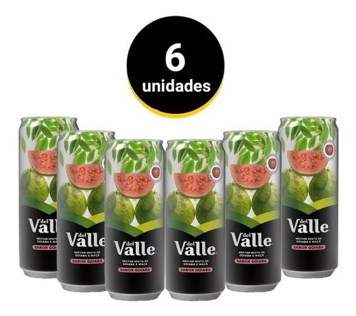 Suco Del Valle Néctar Goiaba 290ml - 6 Unidades