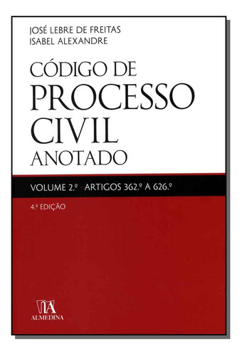 Libro Codigo De Processo Civil Anotado Vol 2 04ed 19 De Frei