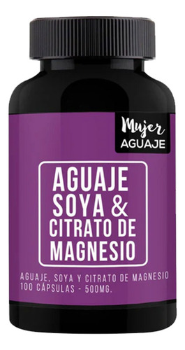 01 Frasco De Aguaje, Soya Y Magnesio