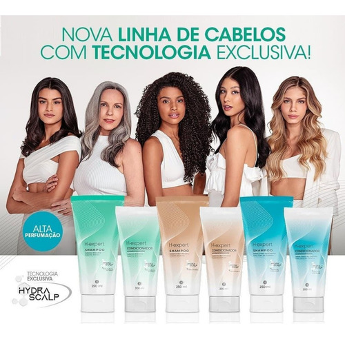 Shampoo 250ml + Condicionador Para Todos Os Tipos De Cabelo