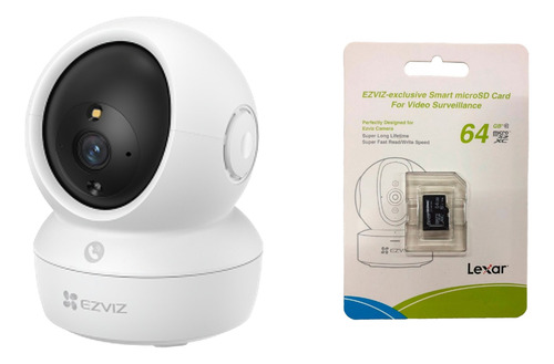 Camara Seguridad Wifi Ezviz H6c 4mp Audio Con Microsd 64gb