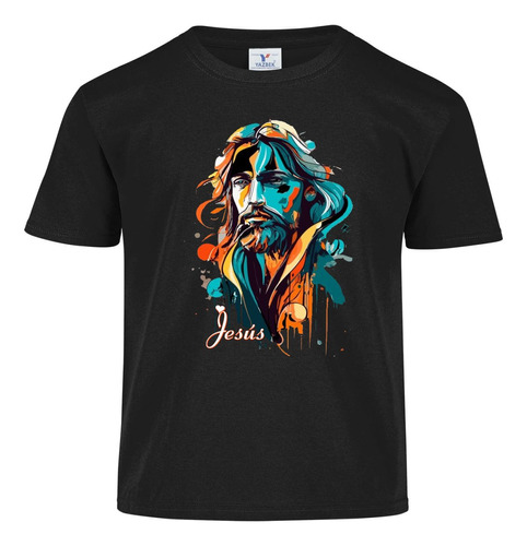 Playera Para Niño Y Niña  Cristiana Jesus Rostro 