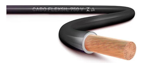 Cabo Flexivel 010.00mm 750v Preto 10mts Sil