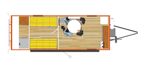 Imagen 18 de 18 de Casilla 4 Camas 7.00 X 2.5m - Estructura Termica Poliuretano