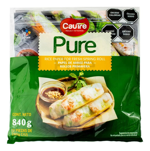 Cj Pure Papel De Arroz Para Rollos Primavera 840 Gr