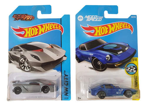 2 Autos Hot Wheels Need For Speed Lamborghini Y Nissan